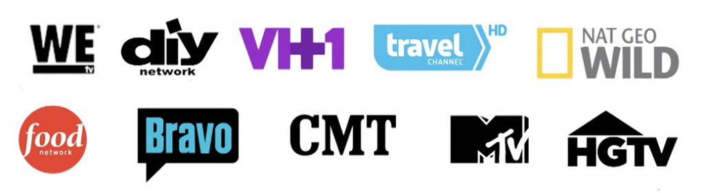 Network Television Brands We've Worked With
